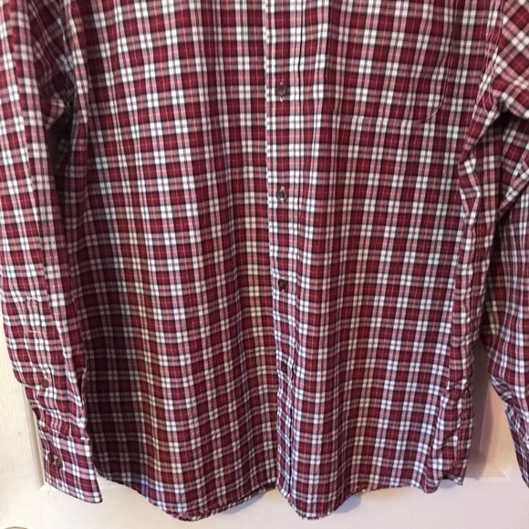 Nob Hill Red & Black Plaid Button Down Shirt Sz L - Picture 6 of 12